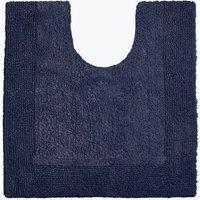 Allure Bath Fashions Elegance Reversible Heavyweight Pedestal Mat in Navy