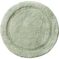 Allure Bath Fashions Round Bath Mat Non-Slip - 100% Cotton Circle Bathroom Rug in Light Green