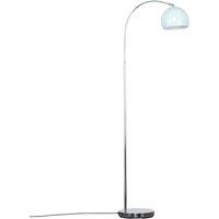 ValueLights Curva Silver Floor Lamp