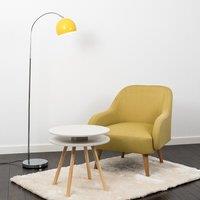 ValueLights Curva Silver Floor Lamp