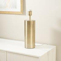 ValueLights Lexy Single Stem Dimmable Touch Table Lamp Base in Gold