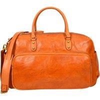 House of Leather Men's Real Leather Holdall Large Size Travel Duffle Organiser Bag Talbot Brown in Tan