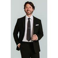 Dobell Men's Black Slim Fit Suit Jacket | Size: 44R