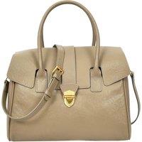 House of Leather Women's Womens Real Leather Shoulder Bag Large Size Classic Style Tacoma Tan in Grey