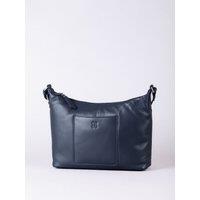 Lakeland Leather Women's 'Talkin' Leather Shoulder Bag in Navy