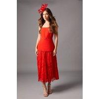 Lace Pleat Skirt Dress