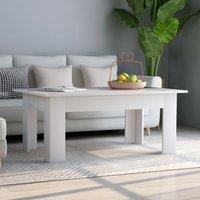 Berkfield Home Coffee Table White 100x60x42 cm Engineered Wood | Size: 100 x 60 x 42 cm