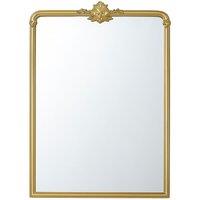 Melody Maison Large Gold Ornate Vintage Floral Wall Mirror - 104cm X 63cm | Size: 104 cm X 63 cm