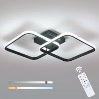 GOECO Square LED Aluminum Ceiling Light Black