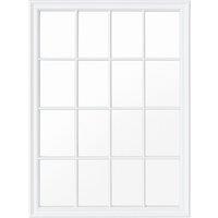 Melody Maison Large Matte White Window Mirror 130cm X 95cm | Size: 130 cm X 95 cm
