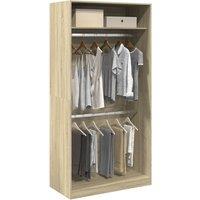 Wardrobe Sonoma Oak 100x50x200 cm Engineered Wood