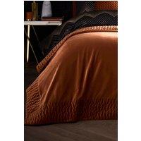 Laurence Llewelyn-Bowen 'Siena' Quilted Velvet Bedspread in Red