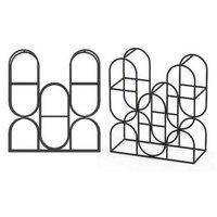 Minster 36cm - 8 Bottle Wine Rack - Cast Iron - L8 x W18 x H33 cm - Black | Size: 1 Pack