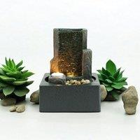 Minster Table-Top Fountain - L18 x W18 x H25 cm in Grey | Size: 1 Pack