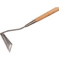 Kent & Stowe Stainless Steel Long Handled 3-Edged Hoe in Beige