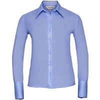 Russell Collection Women's Ultimate Long-Sleeved Shirt in Light Blue | Size: 8