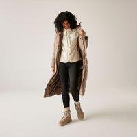 Regatta Women's Eloria Longline Hooded Insulating Quilted Jacket in Brown | Size: 20