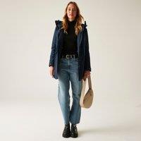 Regatta Women's Valenta Hooded Waterproof Breathable Insulated Jacket in Dark Navy | Size: 20