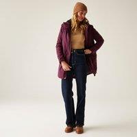 Regatta Women's Valenta Hooded Waterproof Breathable Insulated Jacket in Purple | Size: 18