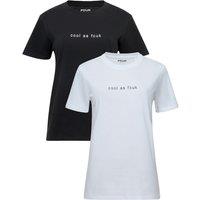 2 Pack FCUK Cotton Crew Neck Short Sleeve T-Shirts