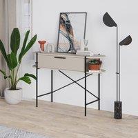 FWStyle 1 Drawer 2 Shelf Sandstone Console Table in Beige