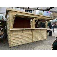 3.6m x 2.4m Grenwich Chalet - Timber - Minimal Assembly Required