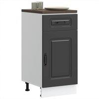 Berkfield Home Kitchen Base Cabinet Kalmar Black Engineered Wood