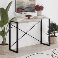 FWStyle Modern Sandstone Narrow Hallway Console Table in Beige