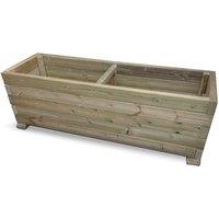Churnet Valley Garden Furniture Ltd Super Heavy Duty Veg Trough - L60 x W150 x H50 cm - Fully Assembled in Brown