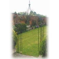 Poppyforge Flower Ogee Arch (Including Ground Spikes) BM/RtR - Steel in Black