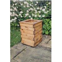Churnet Valley Garden Furniture Ltd Multi Pack of 2 - Valley Tall Square Planter - Fully Assembled in Brown | Size: 2 Pack