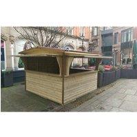 3m x 3m Triple Serve Chalet - Timber - Minimal Assembly Required