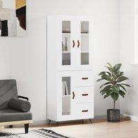 Berkfield Home Highboard White 69.5x34x180 cm Engineered Wood