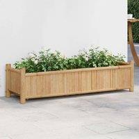 Berkfield Home Planter 100x30x25 cm Bamboo in Brown | Size: 100 x 30 x 25 cm