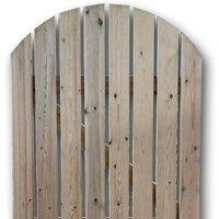 Churnet Valley Garden Furniture Ltd Slatted Picket Gate - Timber - L4 x W90 x H100 cm - Fully Assembled in Brown