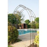 Poppyforge Gothic Arch (Inc Ground Spikes) Garden Archway - Solid Steel in Black