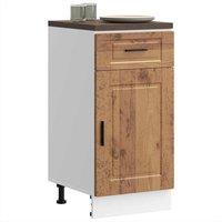 Berkfield Home Kitchen Base Cabinet Porto Old Wood Engineered Wood in Brown