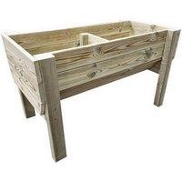 Churnet Valley Garden Furniture Ltd Raised Veg Trug Planter - L52 x W180 x H60 cm - Min. Assembly Required in Brown