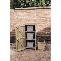 Churnet Valley Garden Furniture Ltd Store with Door - Timber - Partially Assembled in Brown