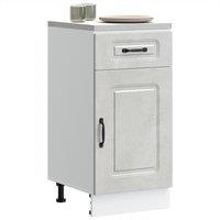 Berkfield Home Kitchen Base Cabinet Kalmar Concrete Grey Engineered Wood