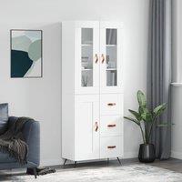 Berkfield Home Highboard White 69.5x34x180 cm Engineered Wood