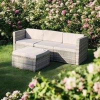 Minster Sofa Set - Rattan in Grey | Size: 1 Pack