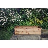 Churnet Valley Garden Furniture Ltd Multi Pack of 2 - Valley Trough XL - Garden Planter - Fully Assembled in Brown | Size: 2 Pack