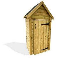 Churnet Valley Garden Furniture Ltd Tall Garden Store Tool Shed - Timber - L80 x W80 x H183 cm - Partially Assembled in Brown
