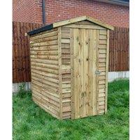 6 x 4 Feet Budget Garden Shed - Timber - L122 x W180 x H210 cm