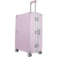 JLY Zipperless Polycarbonate Suitcase, Hard Shell, TSA Lock, 4 Wheels in Lavender | Size: Small