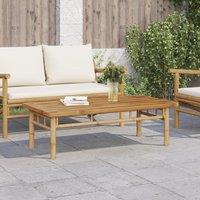 Berkfield Home Coffee Table 110x55x35 cm Bamboo in Brown | Size: 110 x 55 x 35 cm