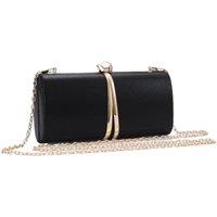 Fontanella Fashion Women's Cordelia Mini Evening Clutch Bag with Chain Strap in Black