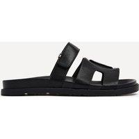 Linzi Women's Emmy Black Faux Leather Sandals | Size: 8-Standard Fit