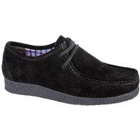 Roamers Men's Suede Apron Casual Shoes in Black | Size: 7